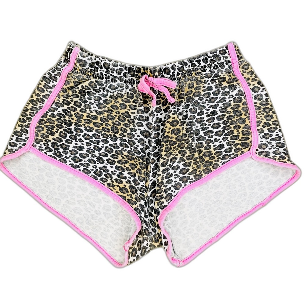 Just 2 Cute Girls Leopard Skin Short Shorts Size 10/12